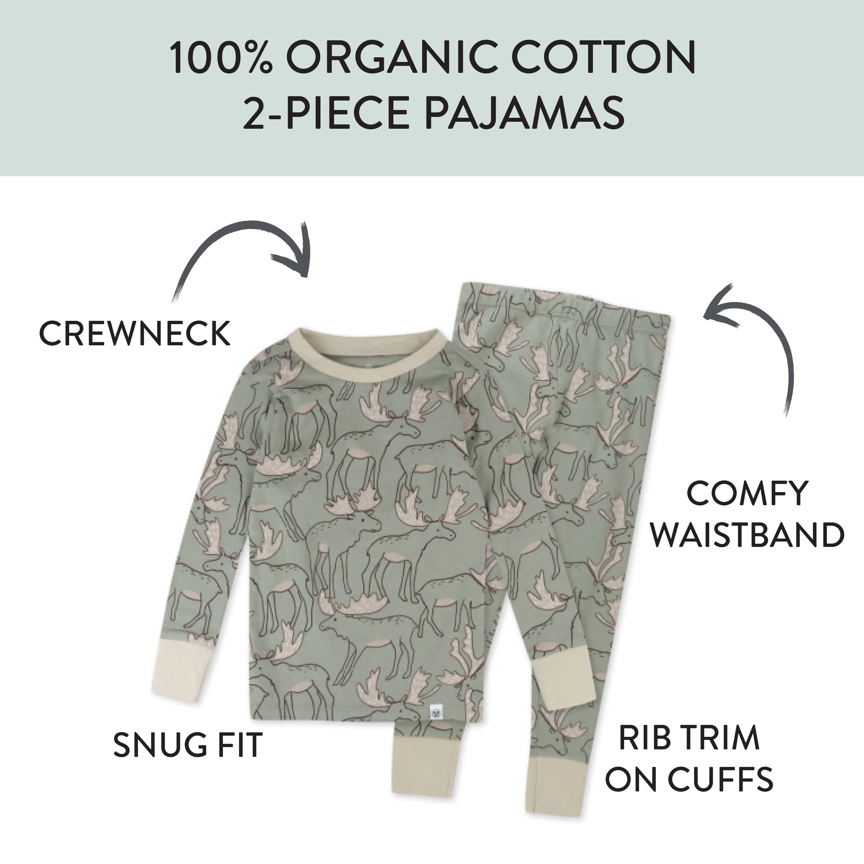 2-Piece Organic Cotton Pajamas