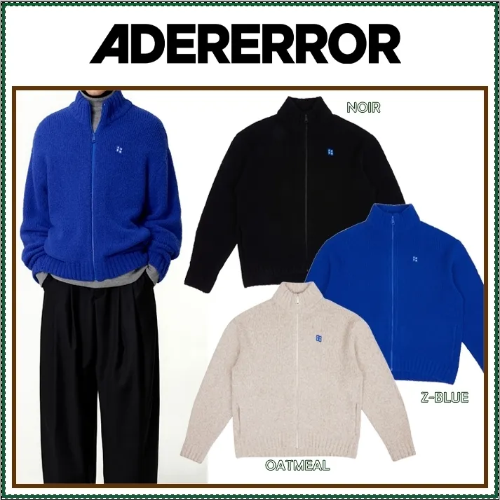 ADERERROR  |Unisex Street Style Long Sleeves Plain Logo