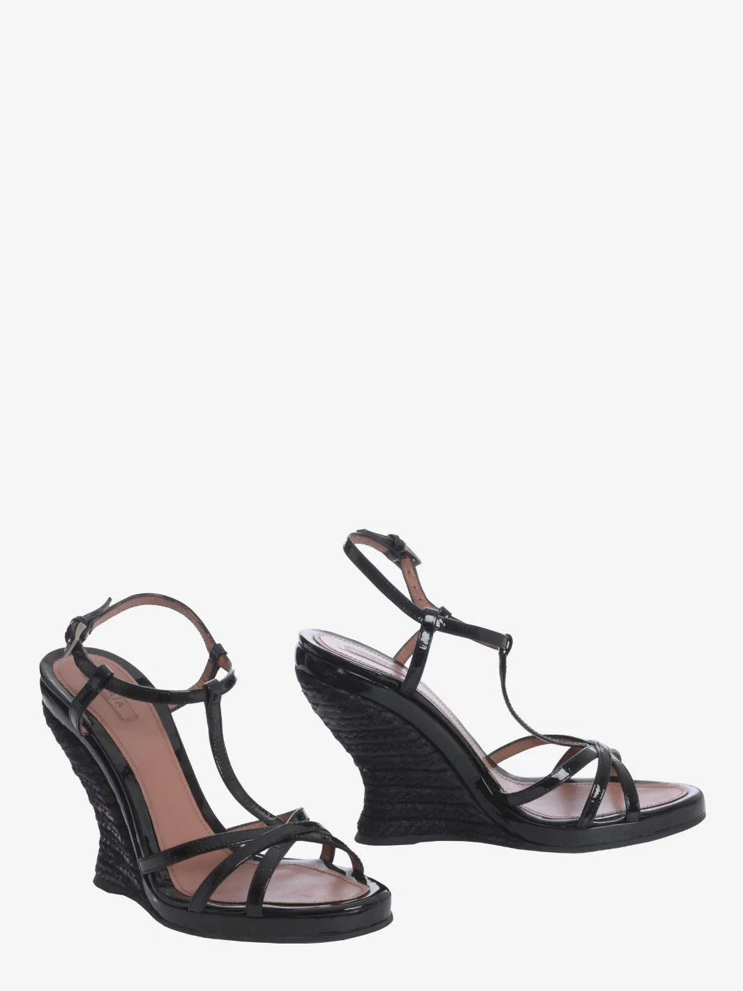 Alaa Rope Wedge Sandals