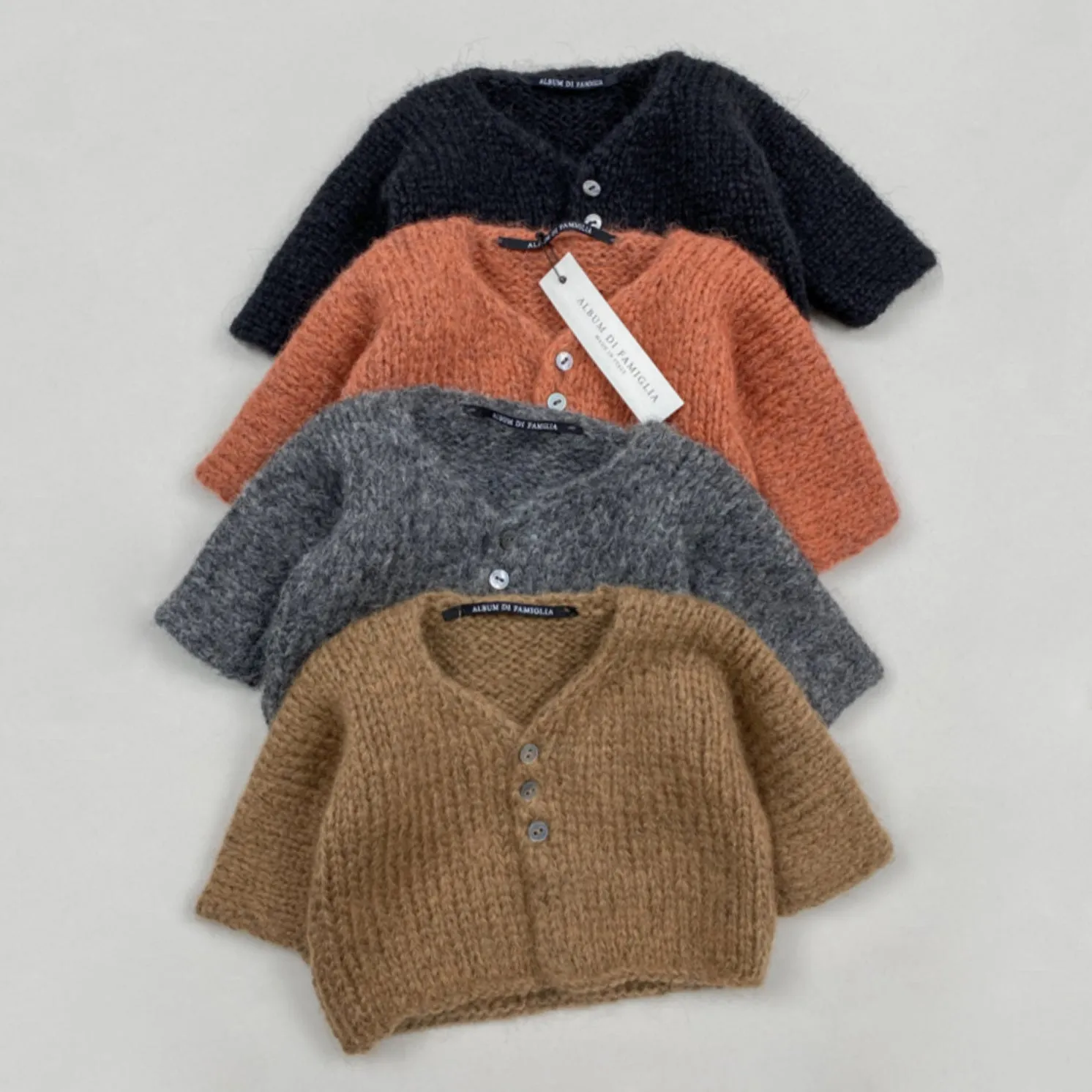 Album Di Famiglia Baby Chunky Knit Cardigan