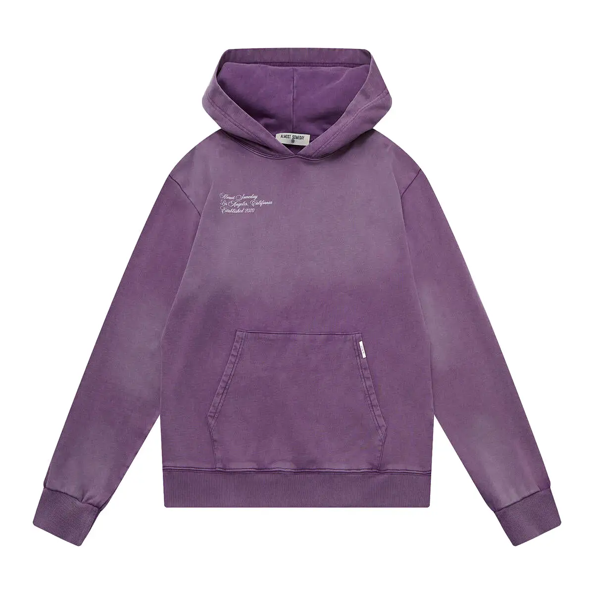 Almost Someday SIGNATURE SUNFADE HOODIE 2.0 (sunfade purple)