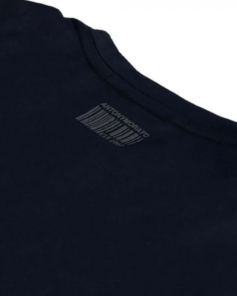 Antony Morato Bicolour Logo T Shirt Avio Blue