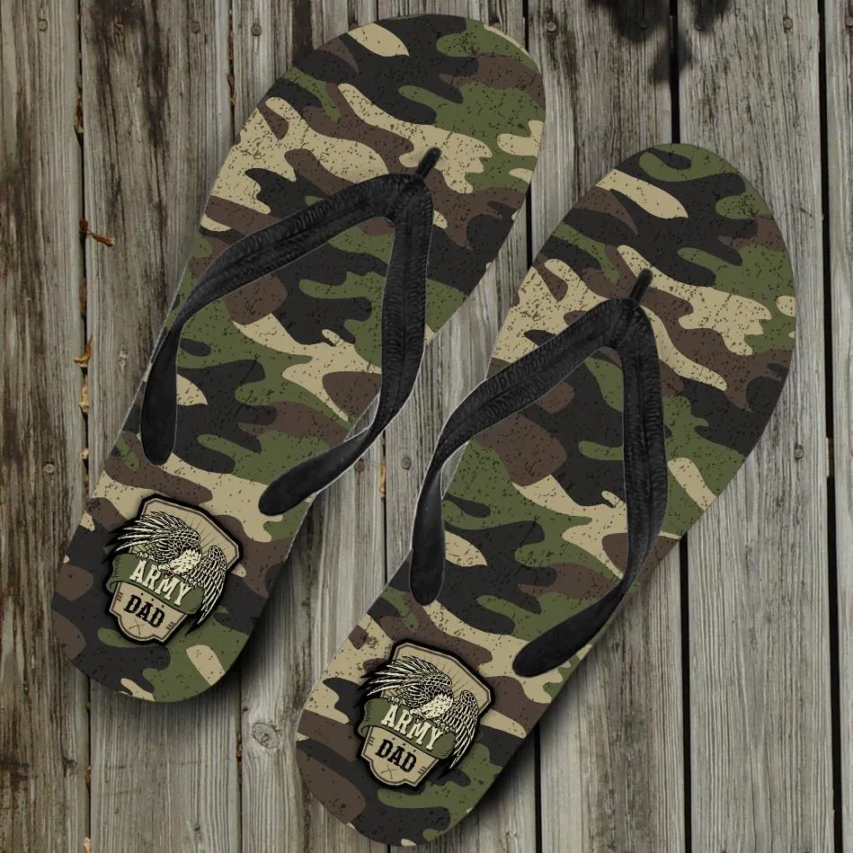 Army Dad Camouflage Flip Flops