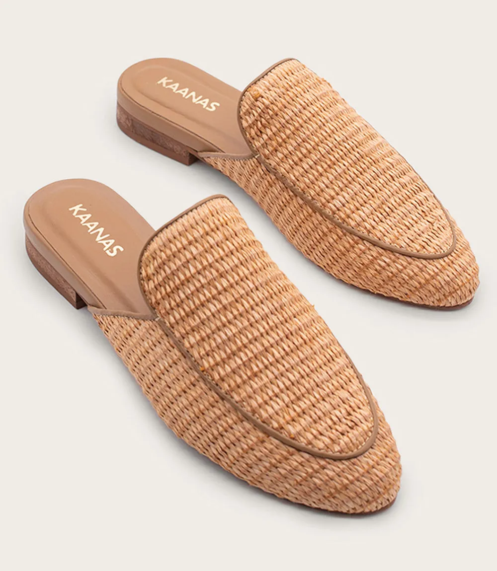 Basketweave Mules