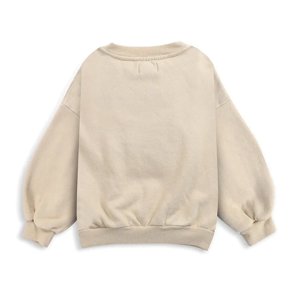 Beige Logo Sweater