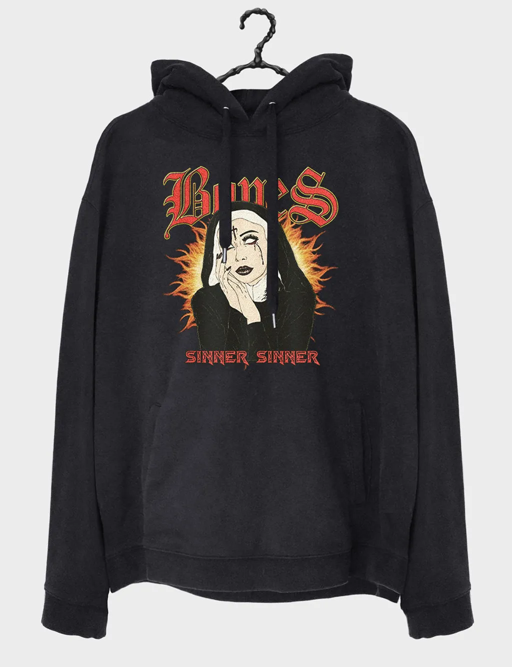 BILLY BONES CLUB SINNER HOODIE - VINTAGE BLACK