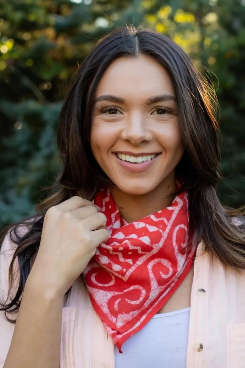 Block Printed Bandana