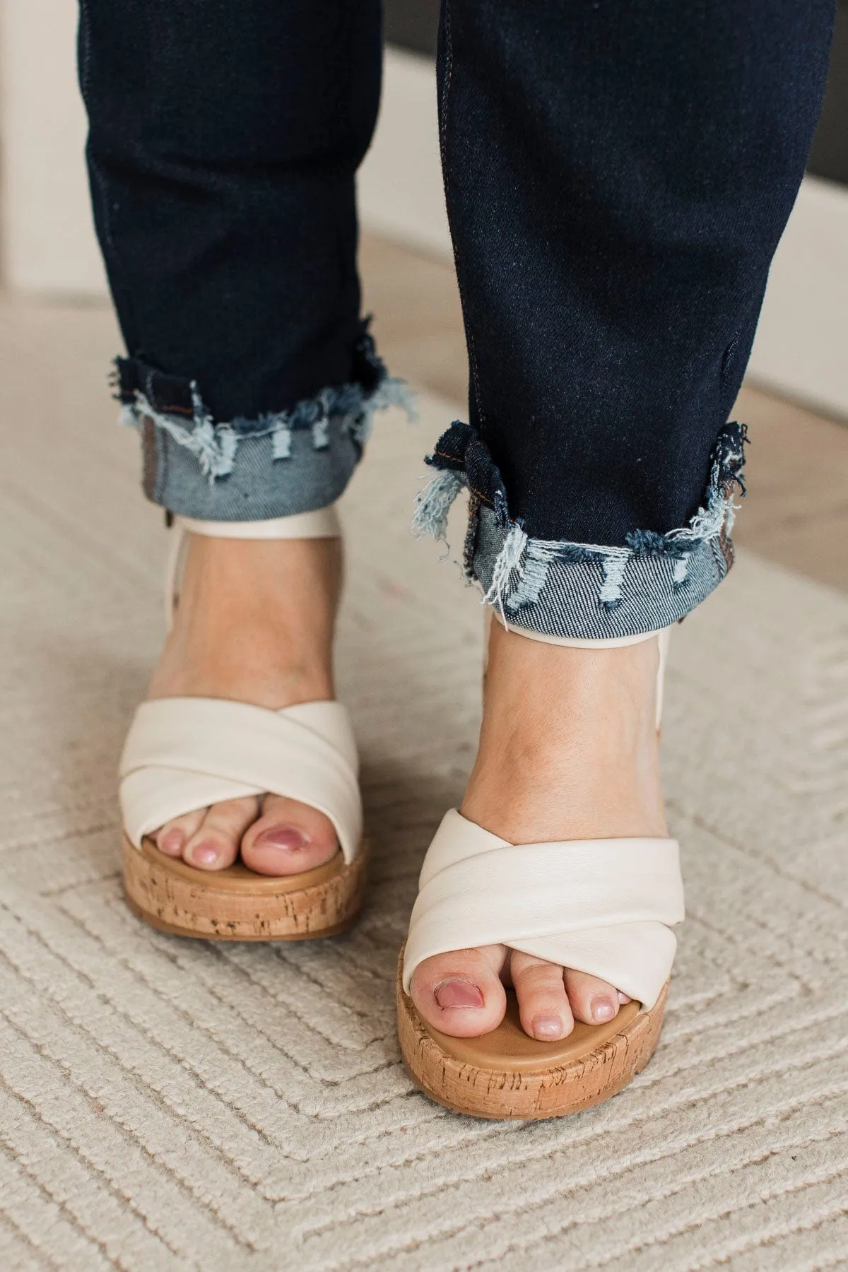 Blowfish Barbados Wedge Sandals- Bone