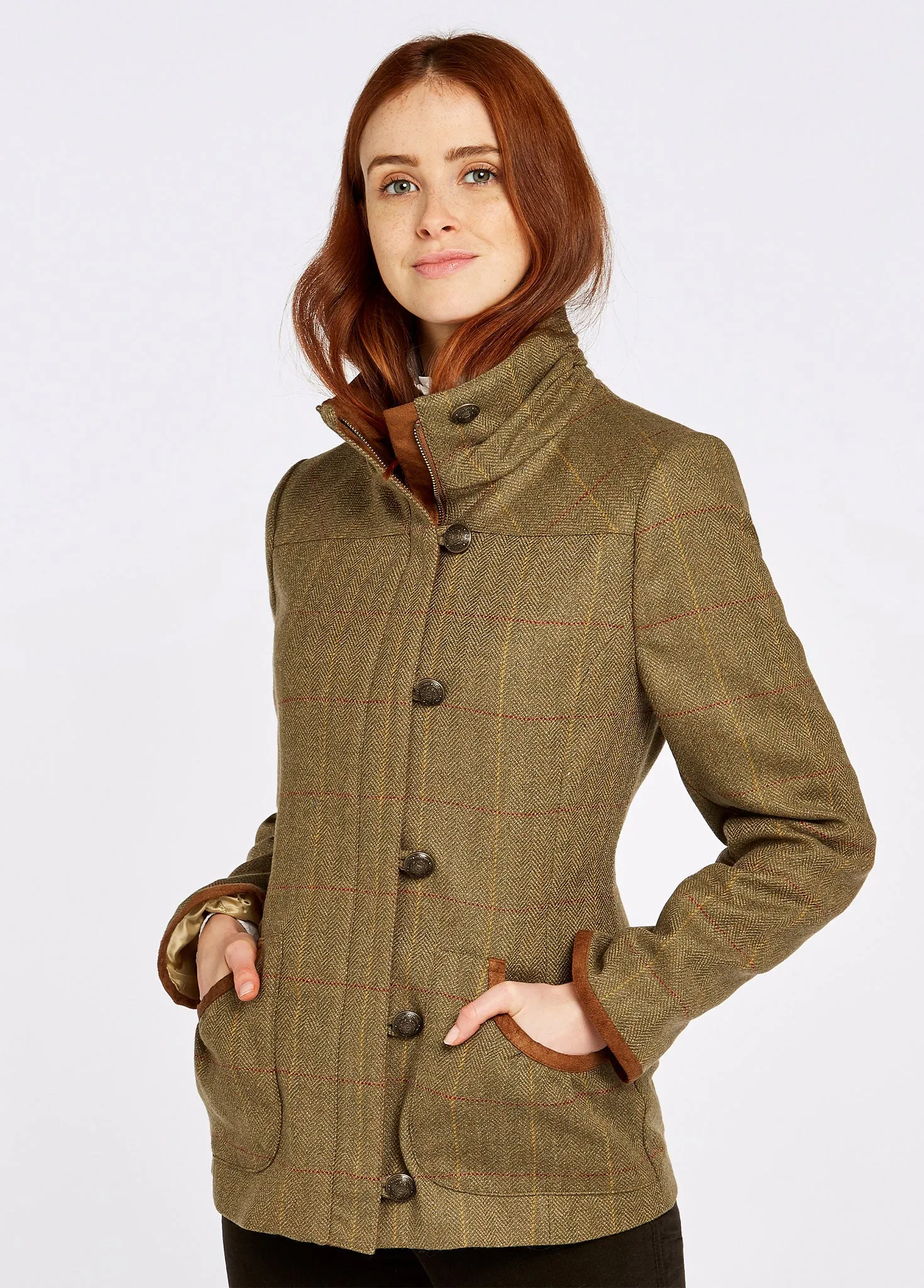 Bracken Tweed Jacket - Elm