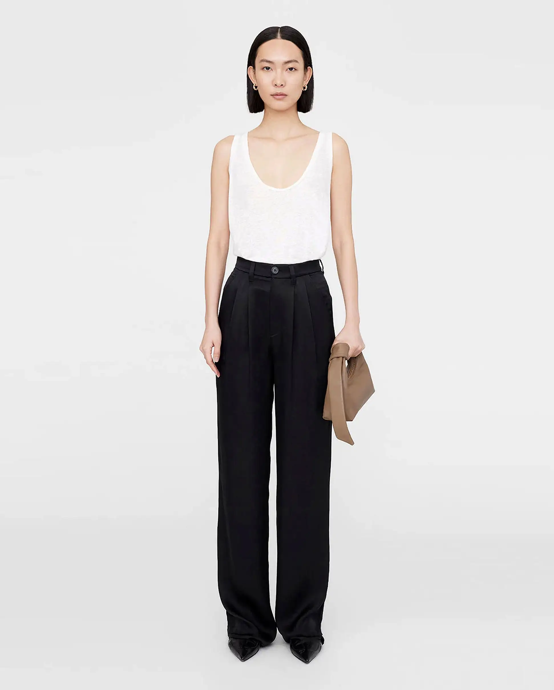 CARRIE PANT / BLACK SILK