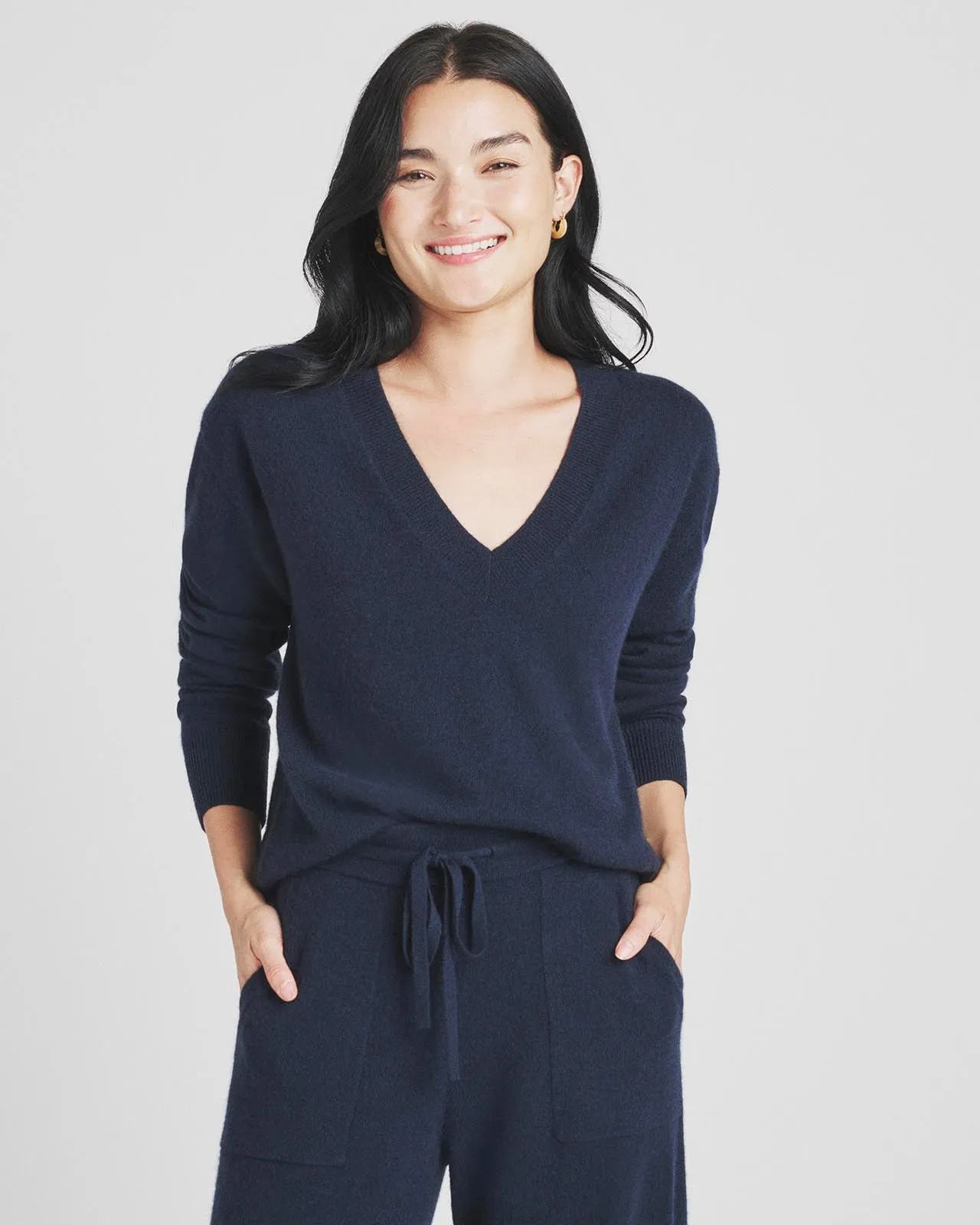 Charlotte Cashmere V-Neck Sweater