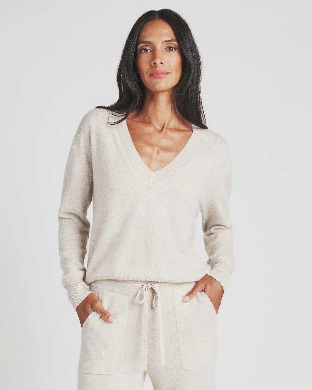 Charlotte Cashmere V-Neck Sweater