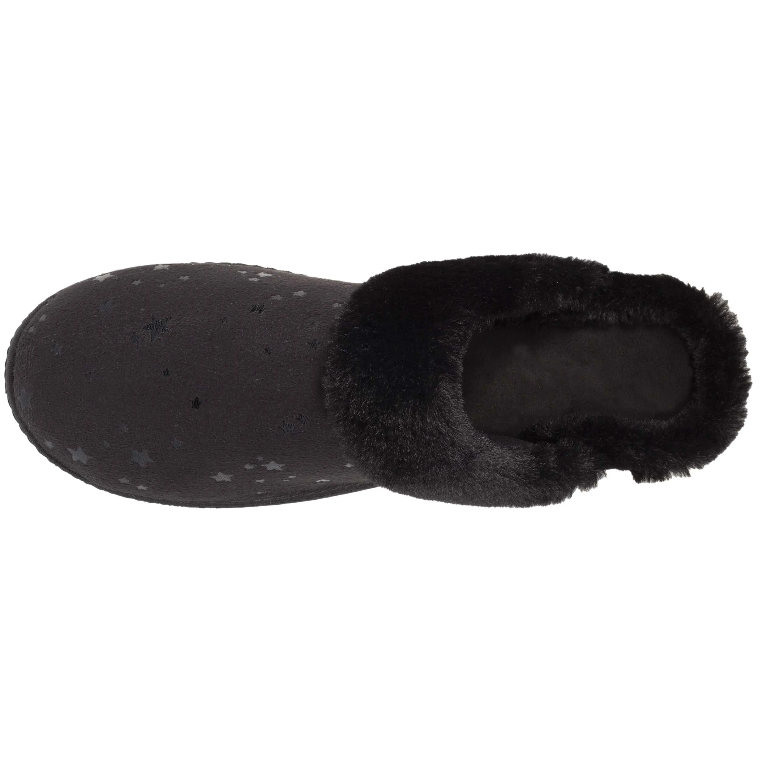 Chaussons mules Femme Talon Etoiles Noir