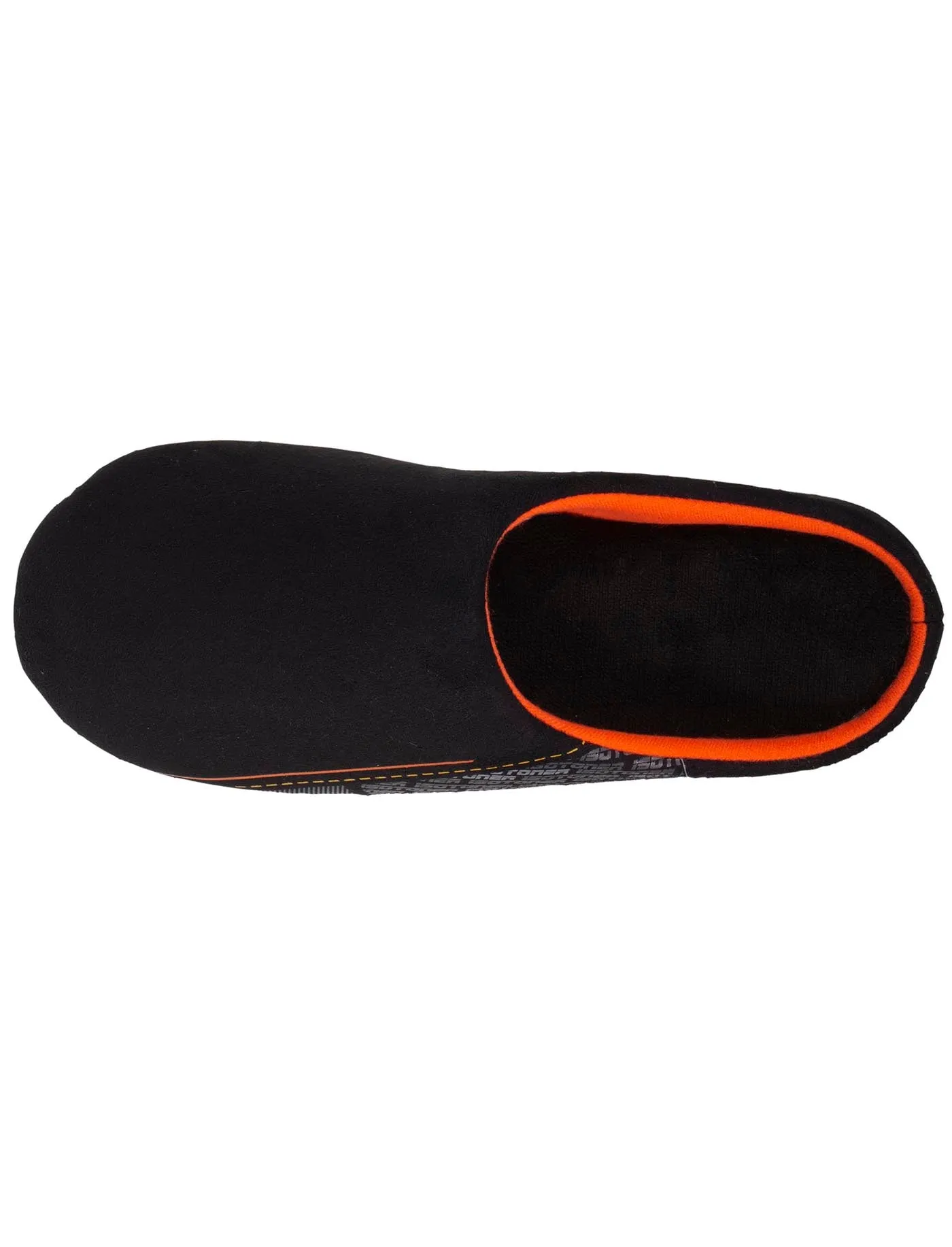 Chaussons mules Homme Noir Orange