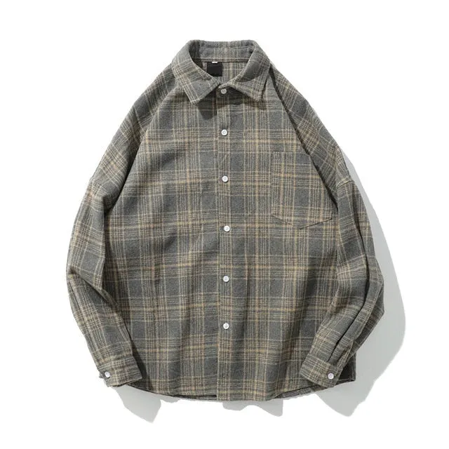 CHECK OVERSHIRT IN WOOL FLANNEL