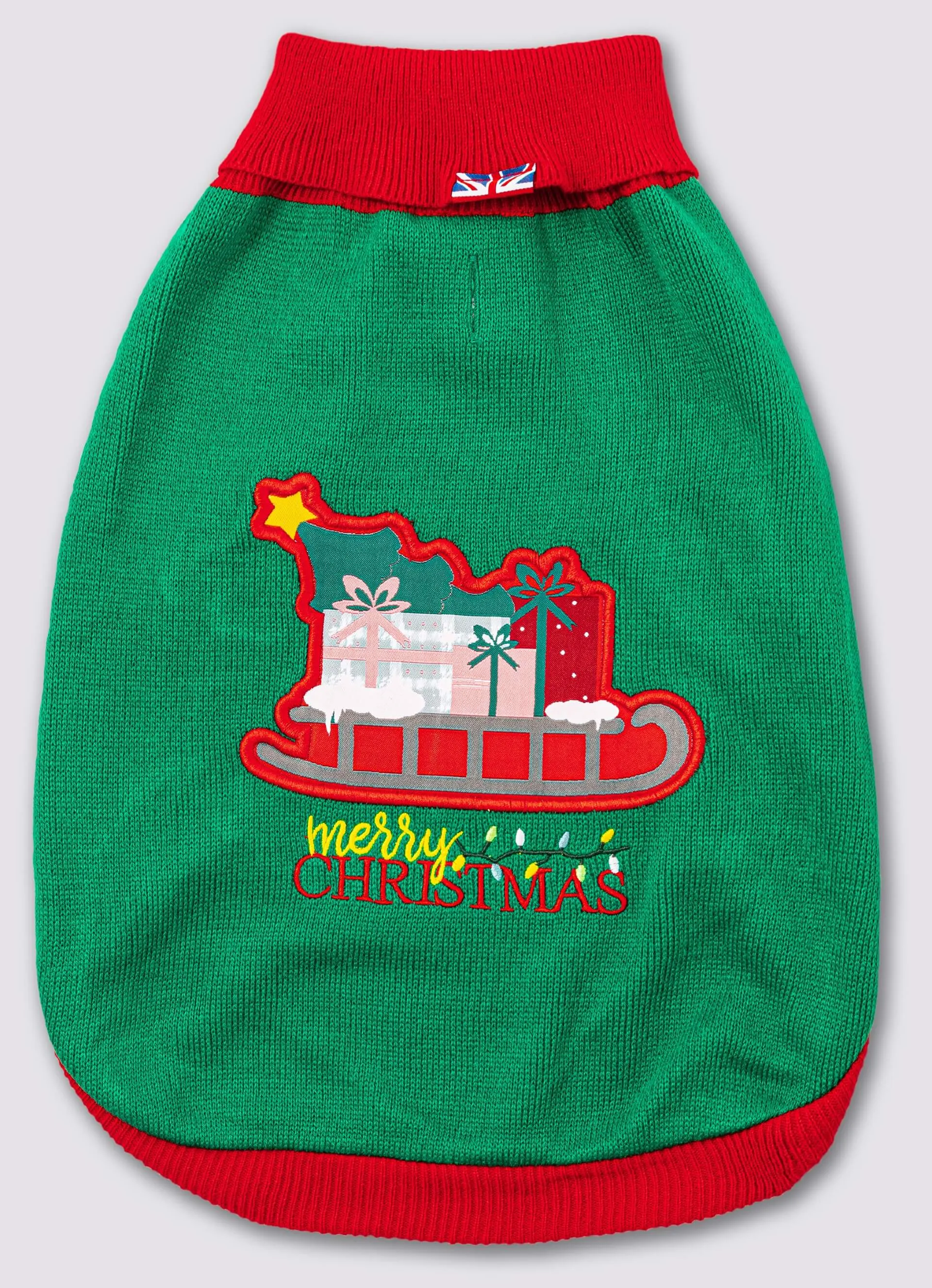 Christmas Dog Jumper - Santa's Sleigh