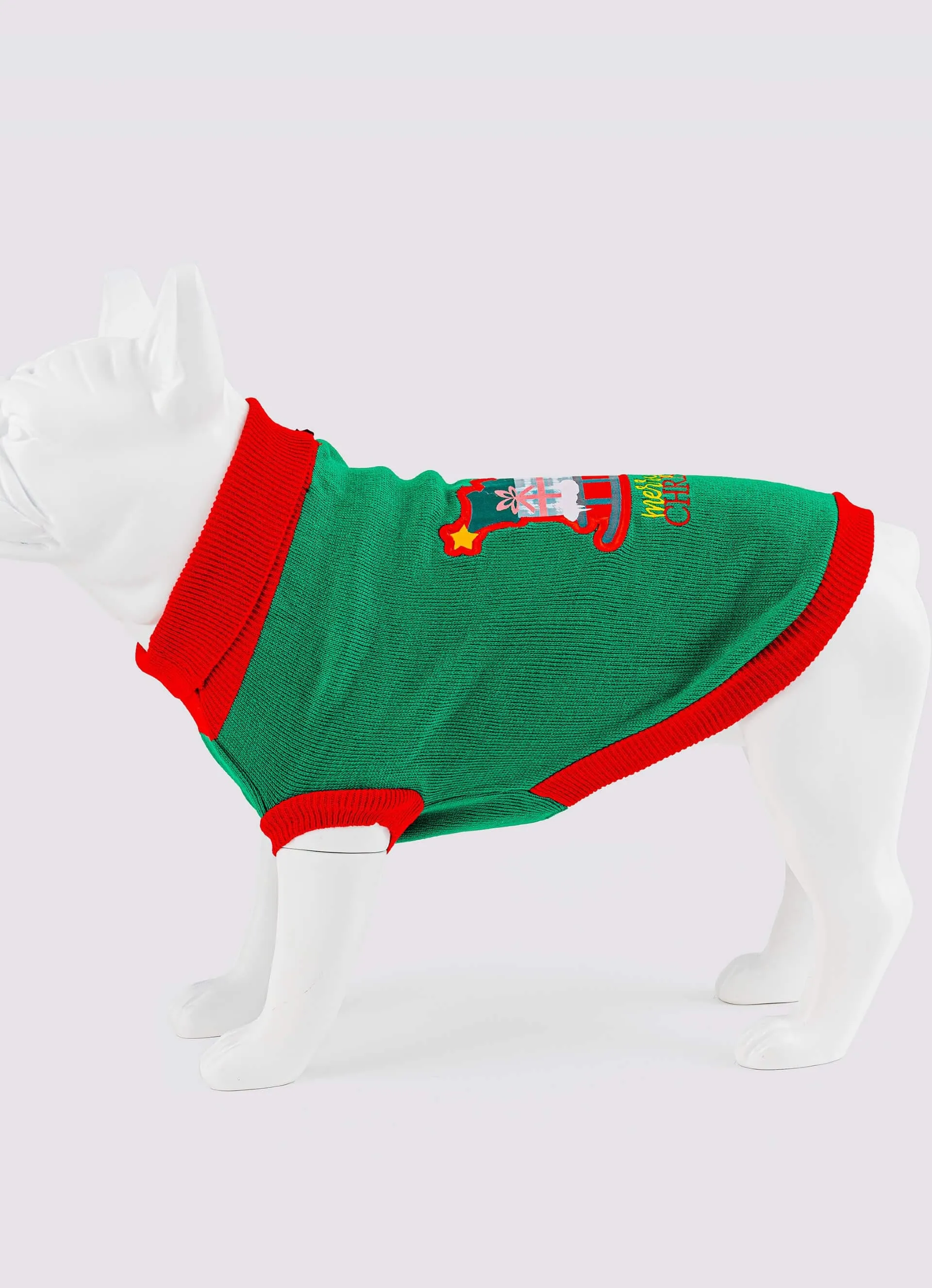 Christmas Dog Jumper - Santa's Sleigh