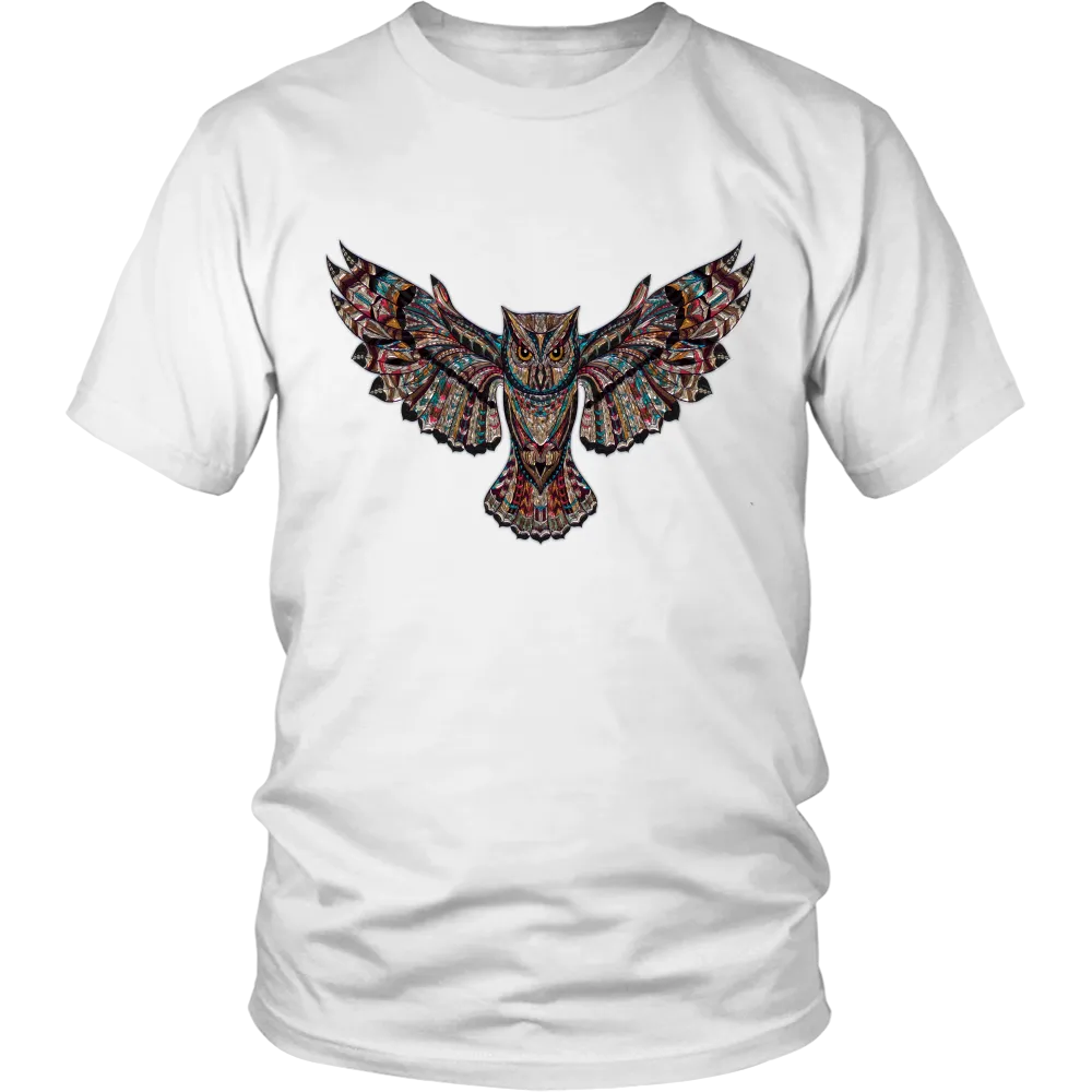 Colorful Owl District Unisex T-Shirt