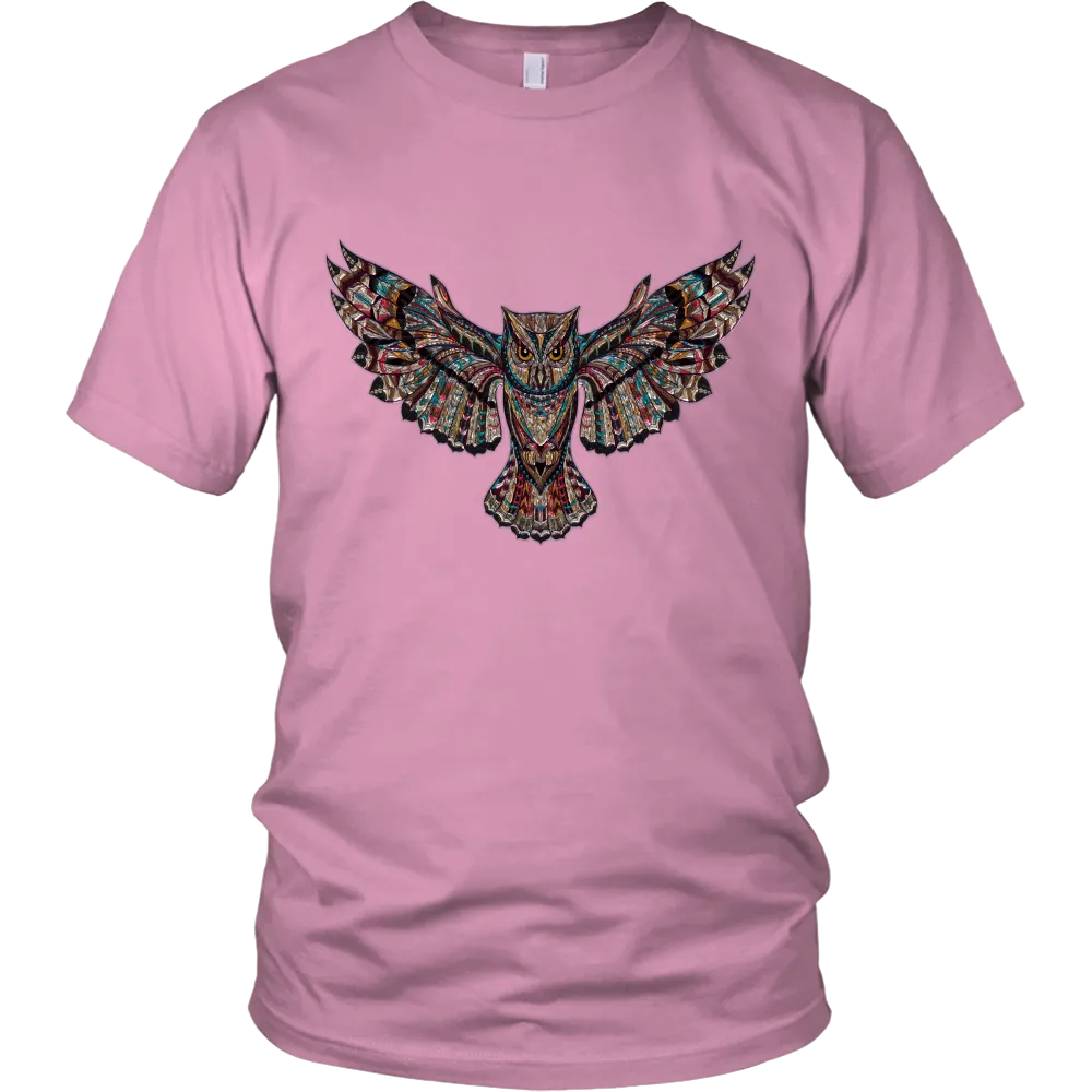 Colorful Owl District Unisex T-Shirt