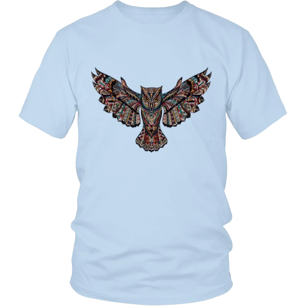 Colorful Owl District Unisex T-Shirt