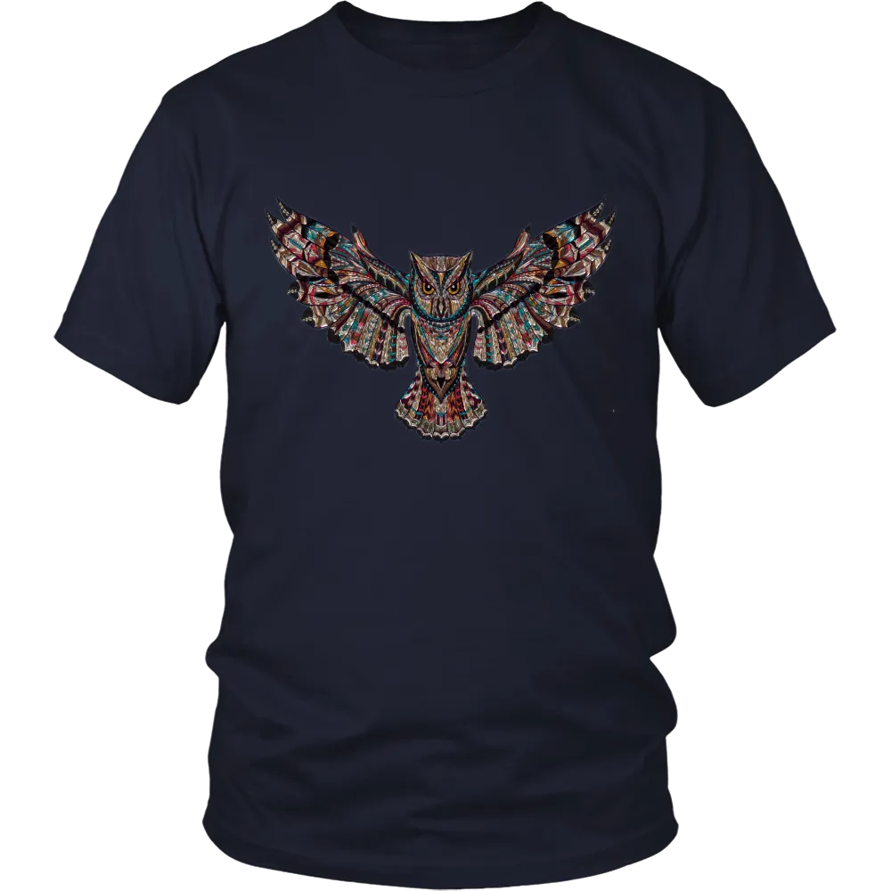 Colorful Owl District Unisex T-Shirt