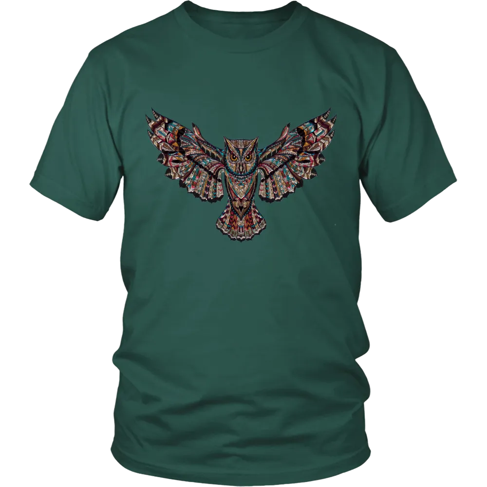 Colorful Owl District Unisex T-Shirt