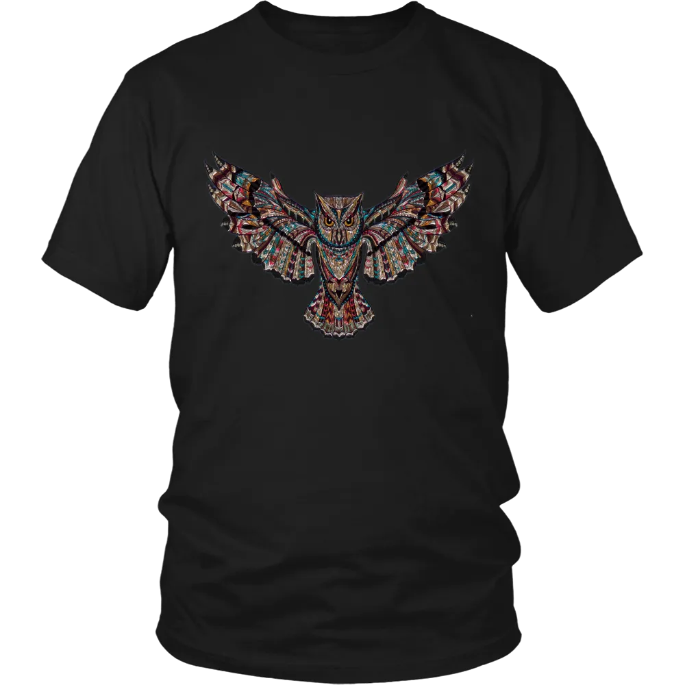 Colorful Owl District Unisex T-Shirt