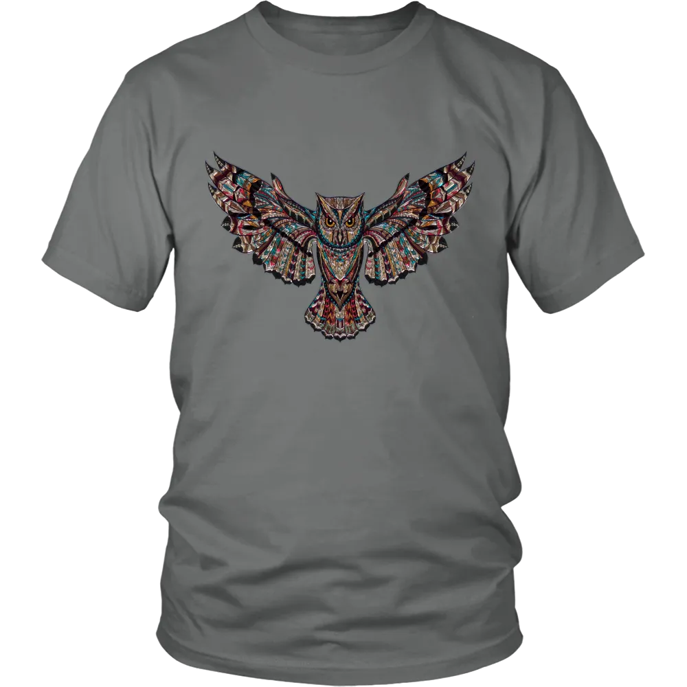 Colorful Owl District Unisex T-Shirt