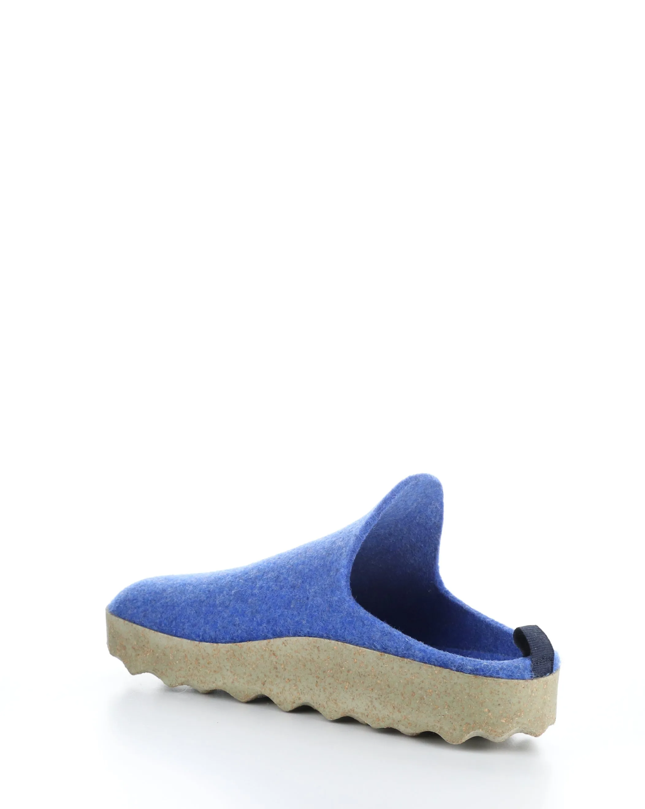 COME061ASPM Blue Slip-on Mules