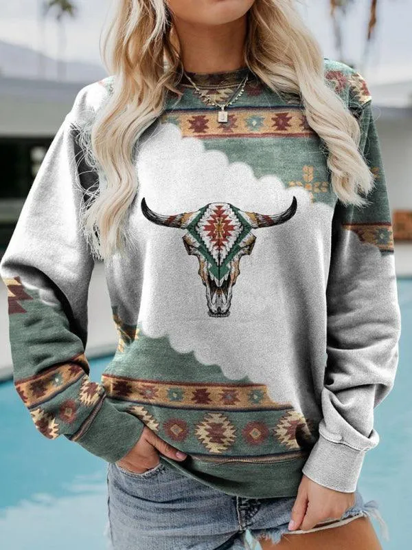 Crewneck Printed Women Sweatshirt