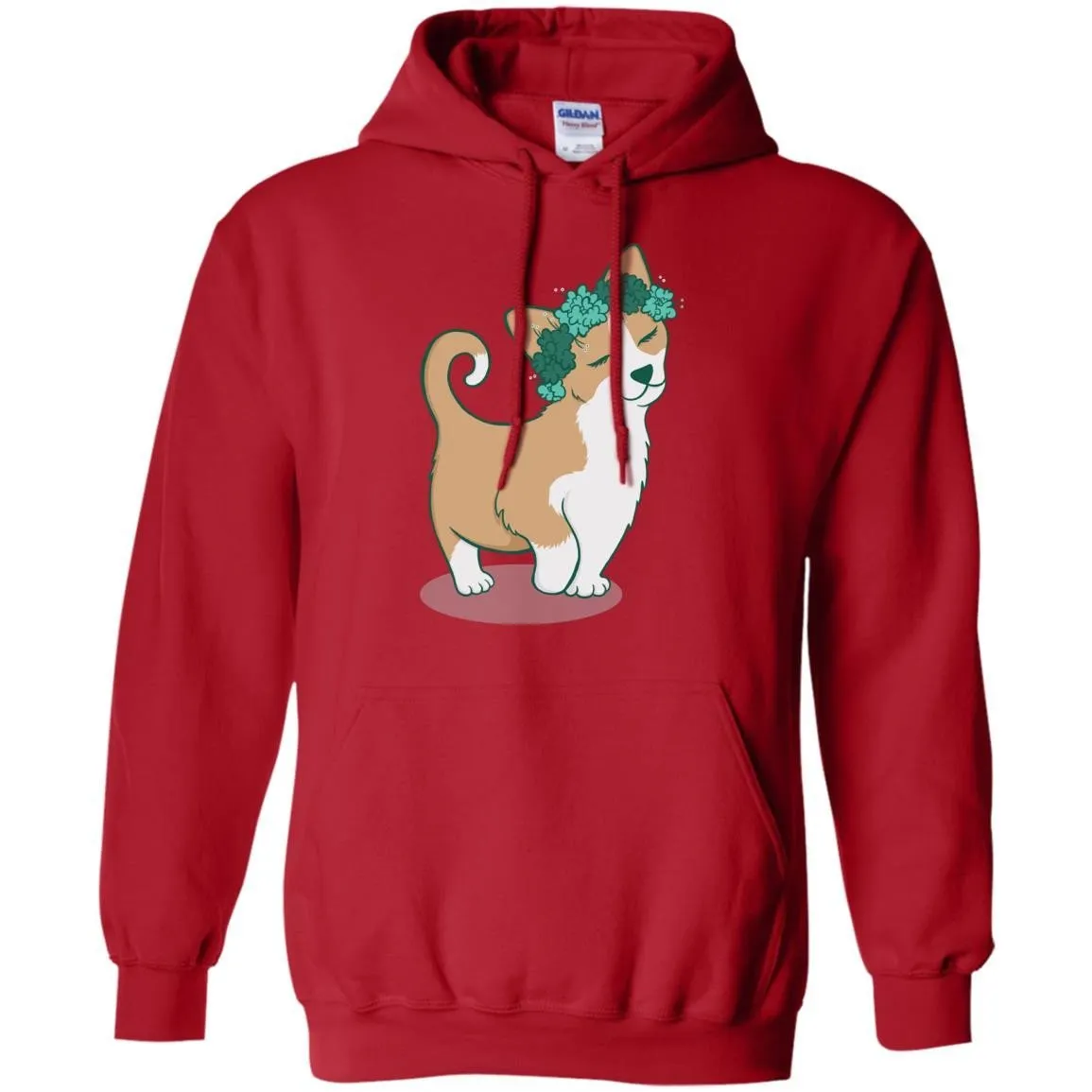 CUTE ANIMALS - Flower Corgi T Shirt & Hoodie