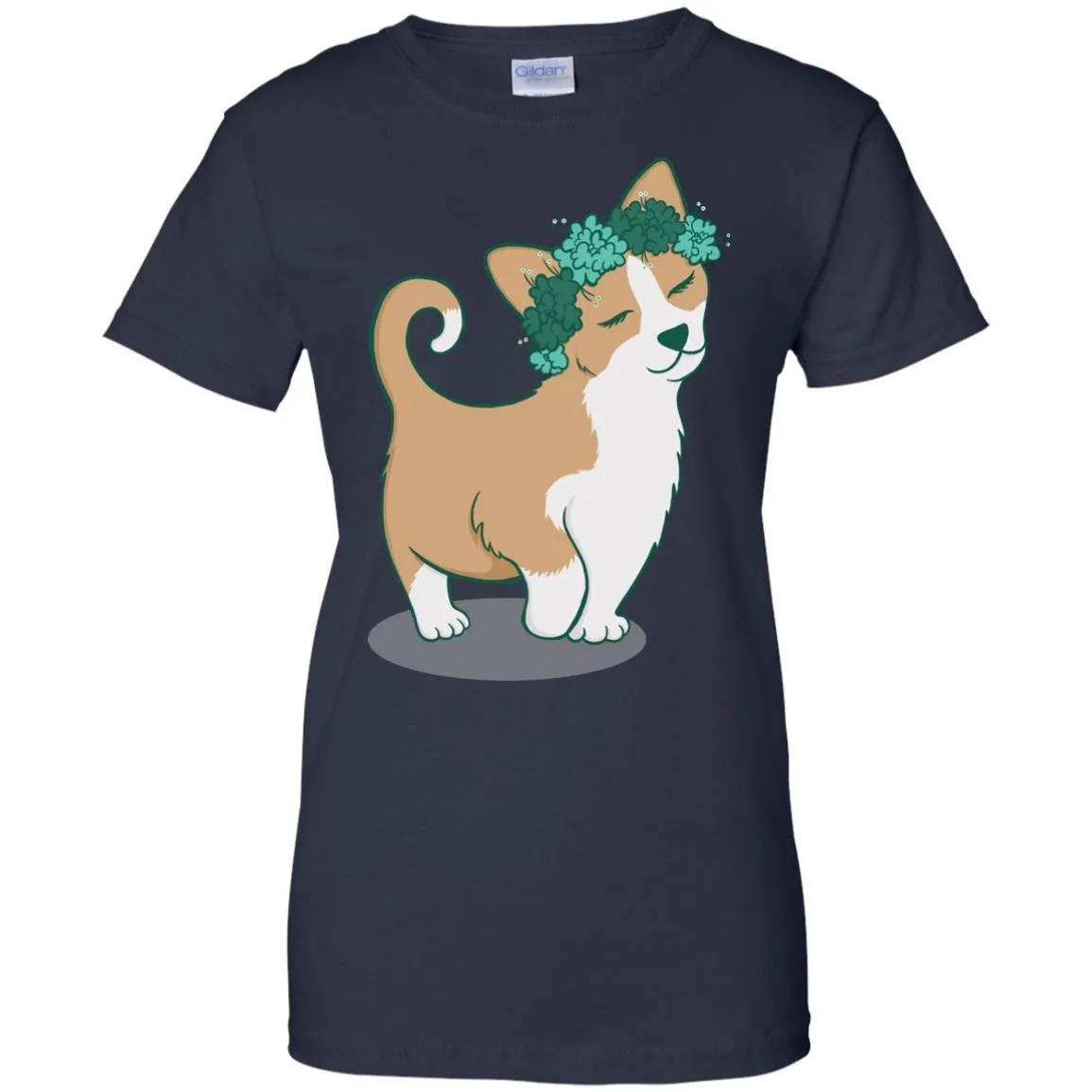 CUTE ANIMALS - Flower Corgi T Shirt & Hoodie