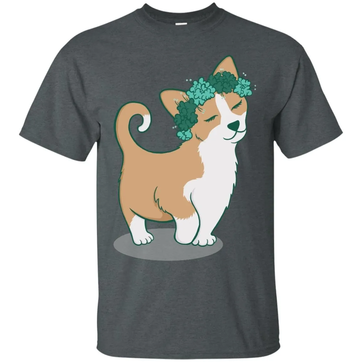 CUTE ANIMALS - Flower Corgi T Shirt & Hoodie