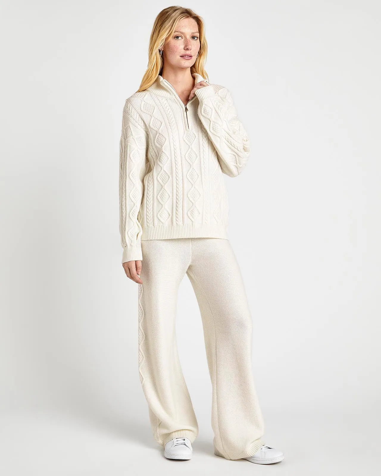 Dakota Cable Half Zip Sweater