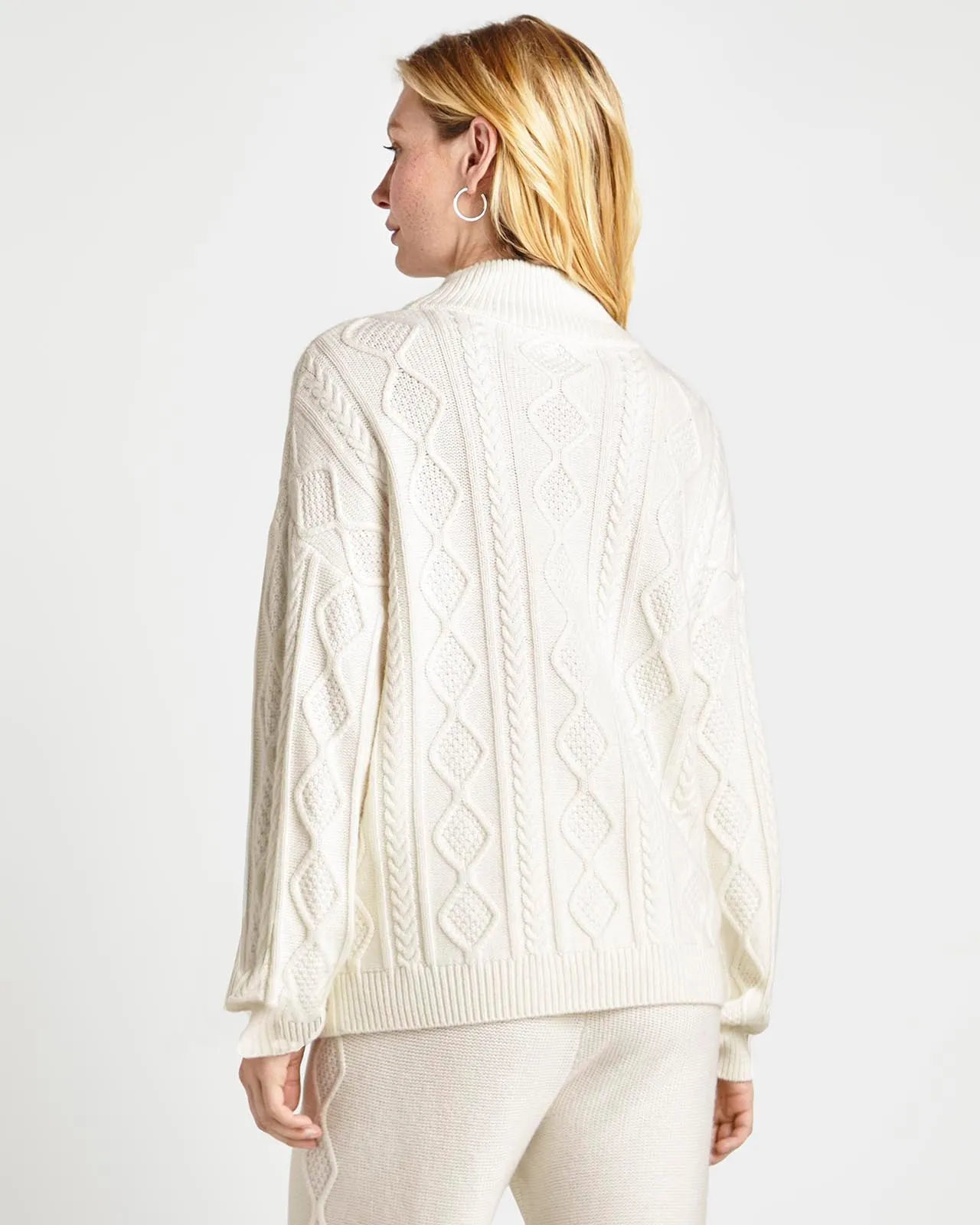 Dakota Cable Half Zip Sweater