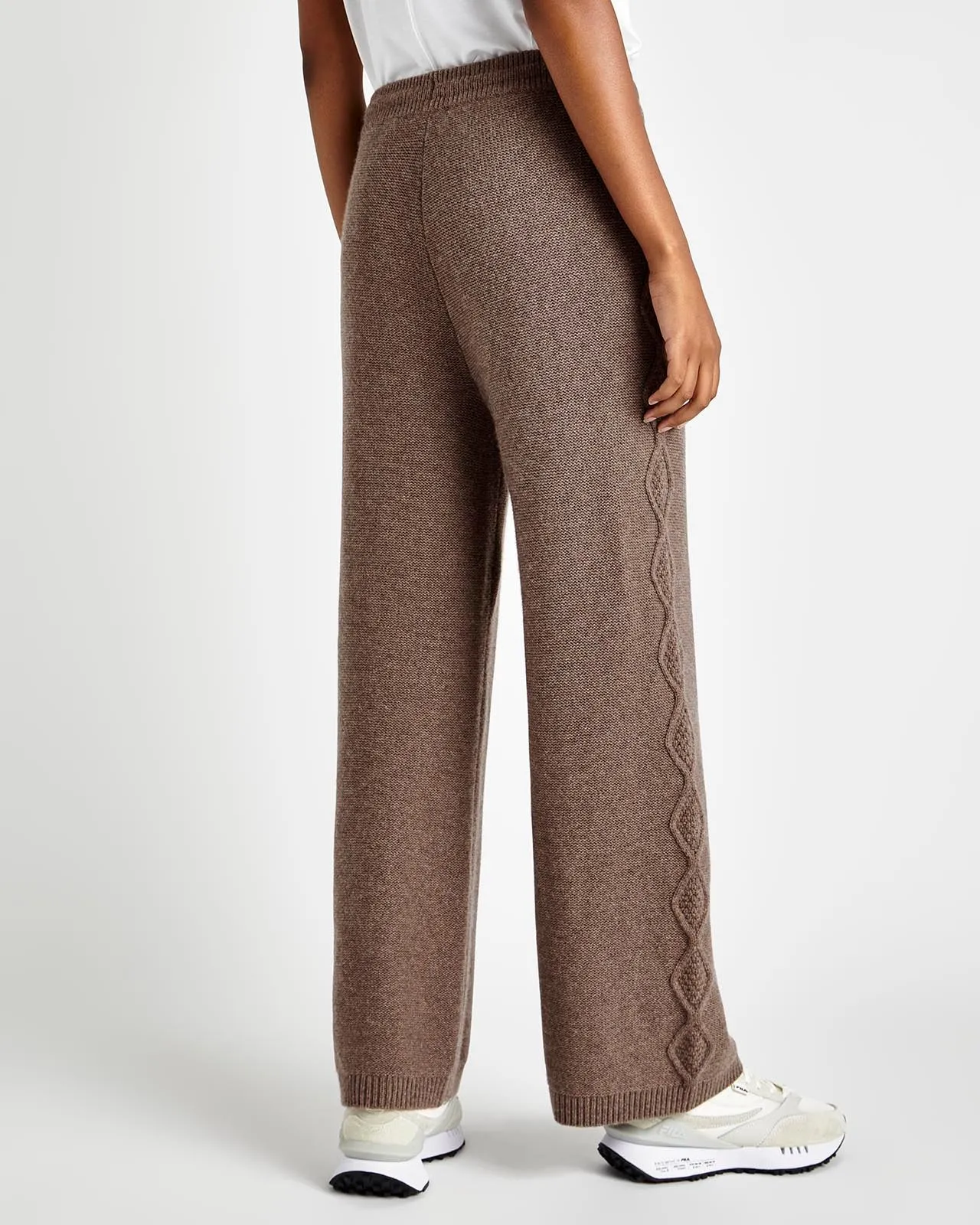 Dakota Cable Sweater Wide Leg Pant