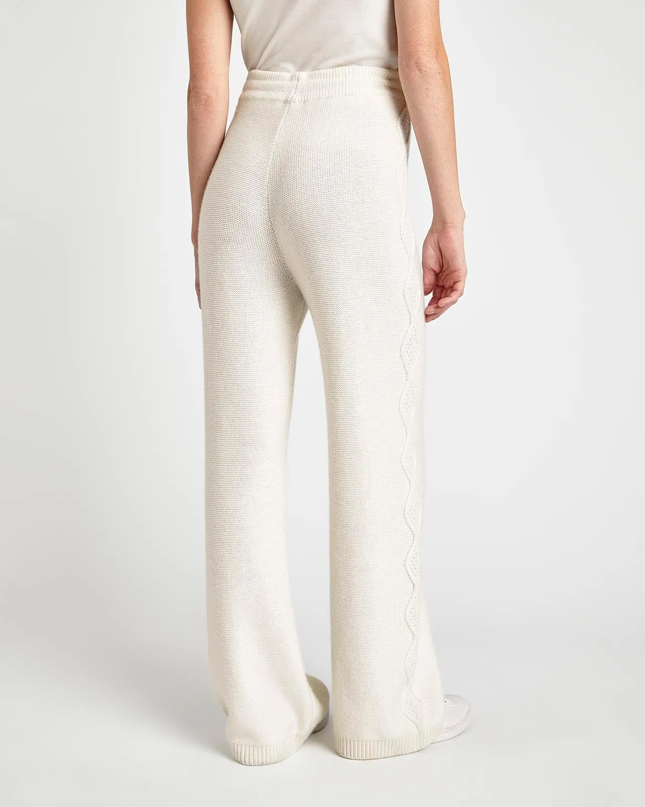 Dakota Cable Sweater Wide Leg Pant