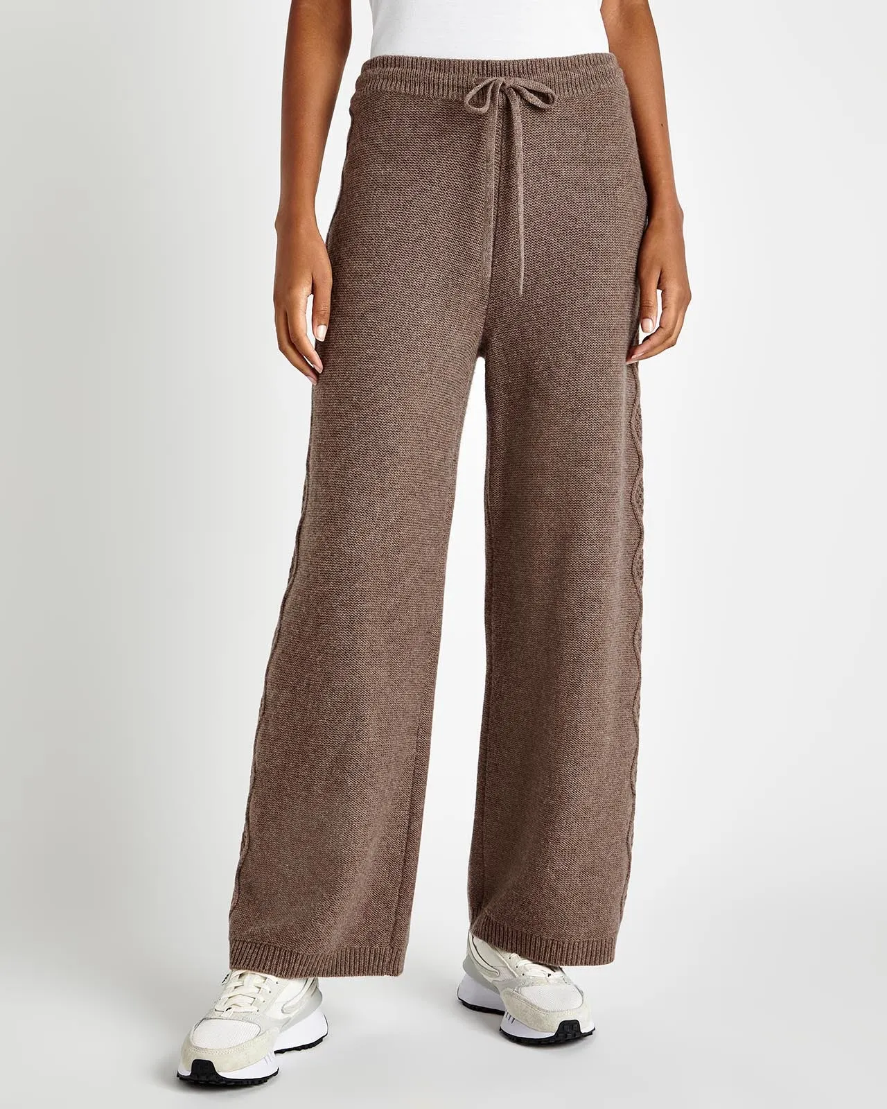 Dakota Cable Sweater Wide Leg Pant