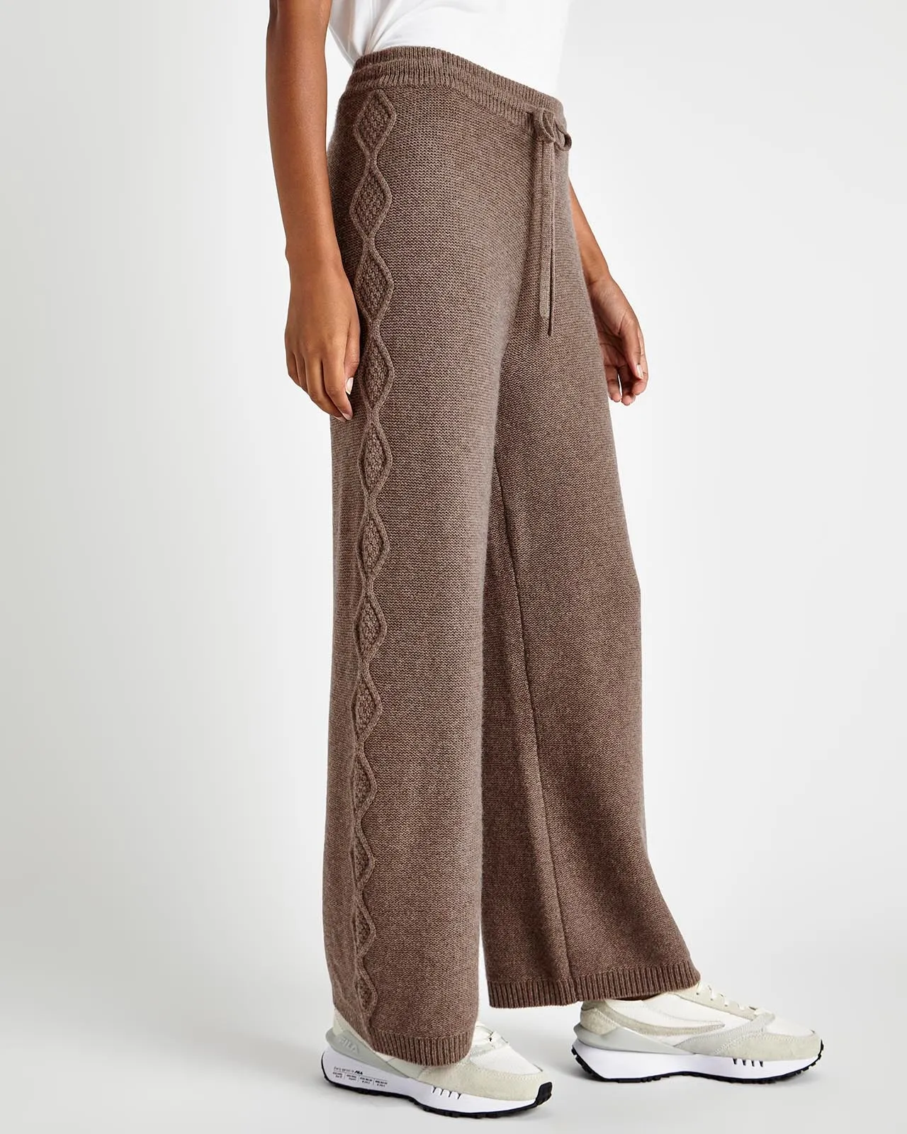 Dakota Cable Sweater Wide Leg Pant