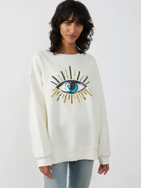 Evil Eye Oversized Sweatshirt