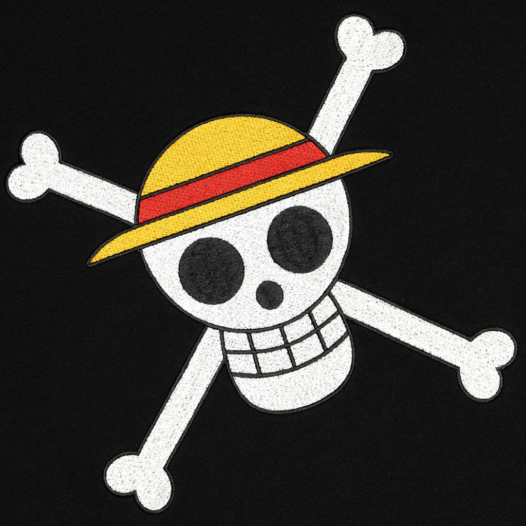 Felpa Dolly Noire Luffy Skull Sweatshirt Hoodie