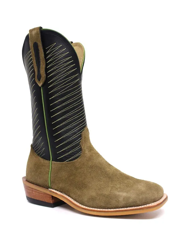 Fenoglio Mens Arizona Olive Roughout Boots