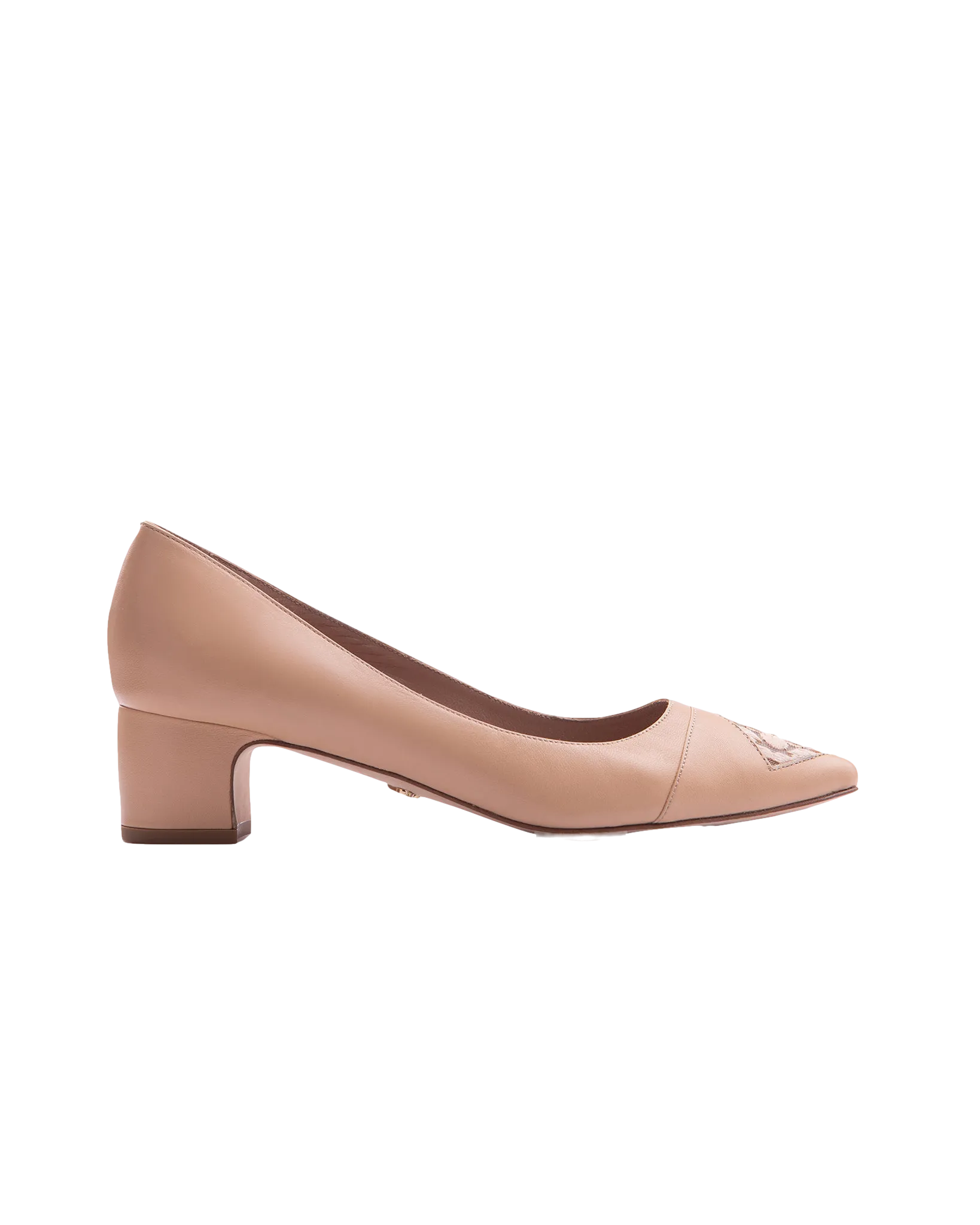 Fiorellini Pump Leather 45 Blanched Almond