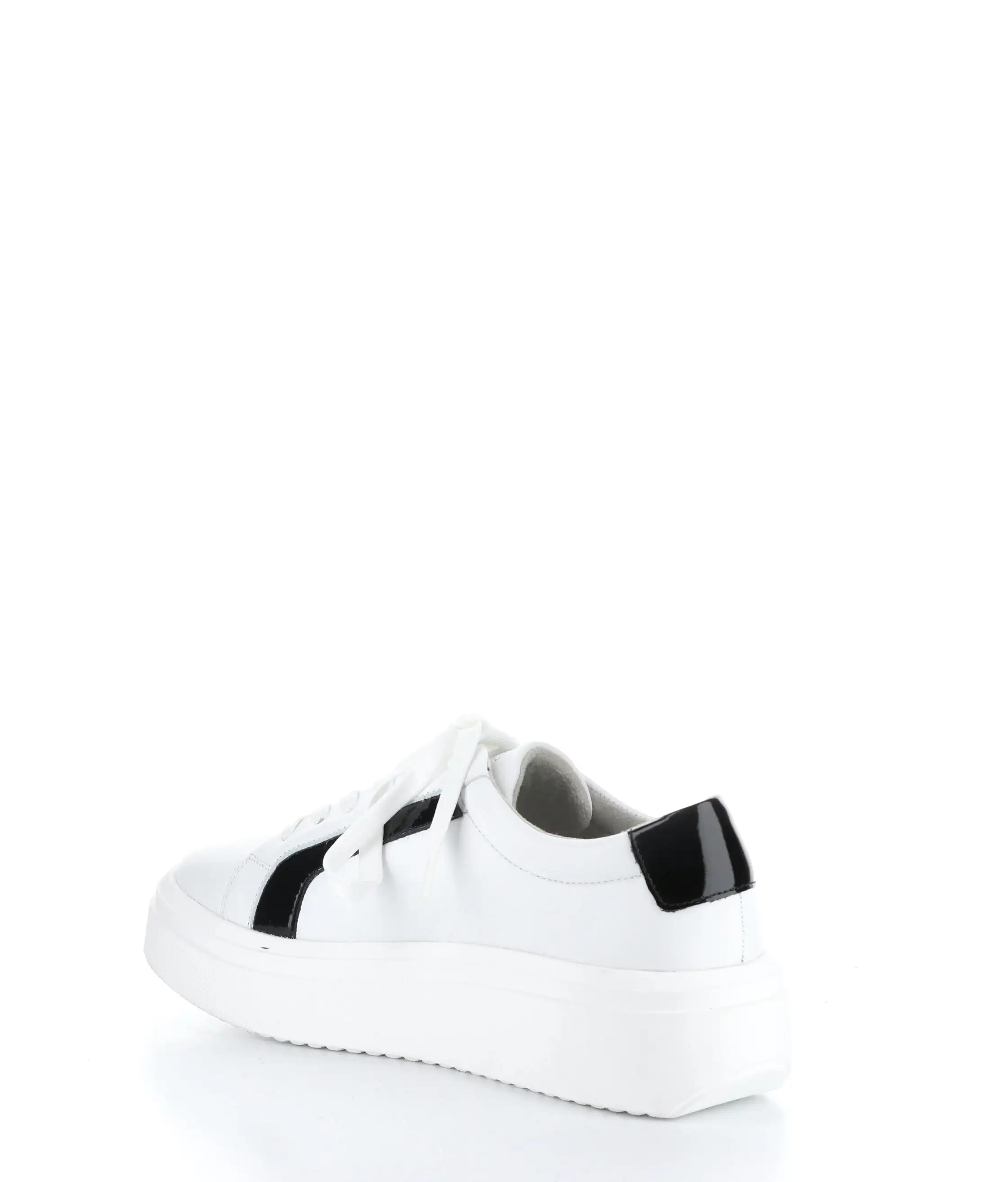 FLAVIA Black White Lace-up Shoes