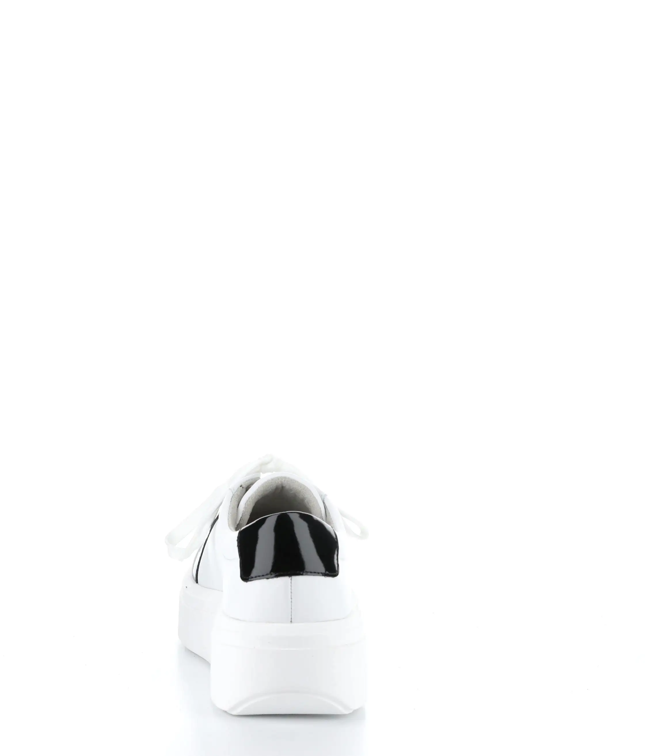 FLAVIA Black White Lace-up Shoes