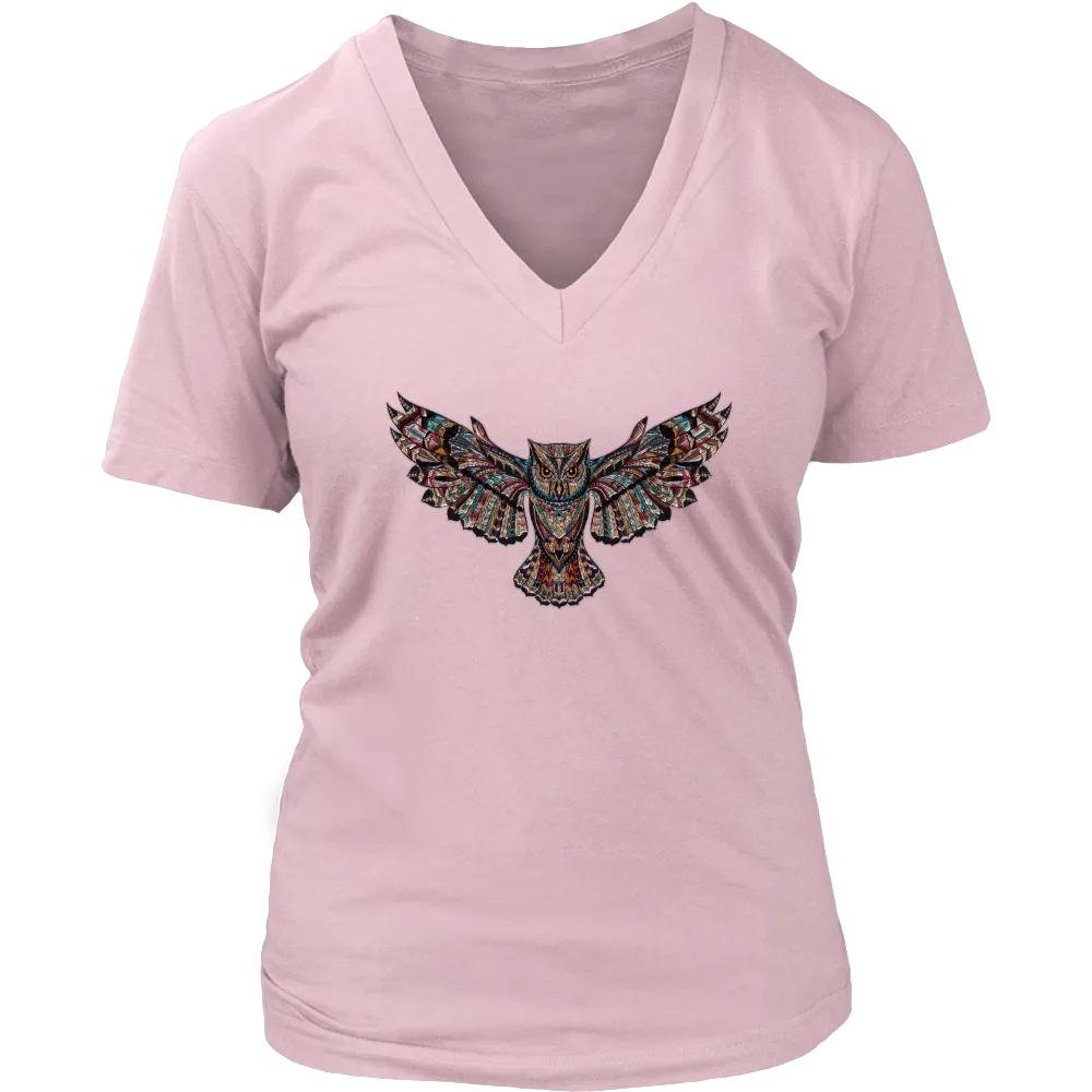 Flying Owl Women's V-Neck