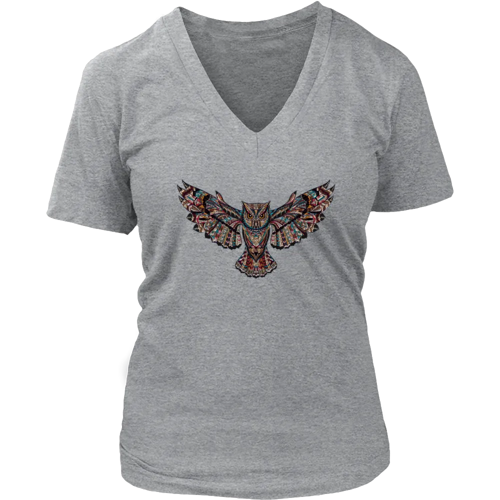 Flying Owl Women's V-Neck