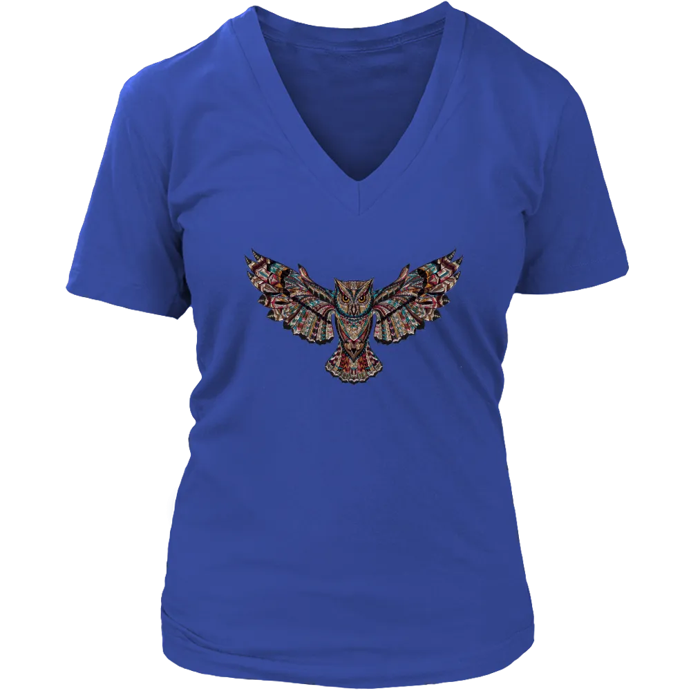 Flying Owl Women's V-Neck