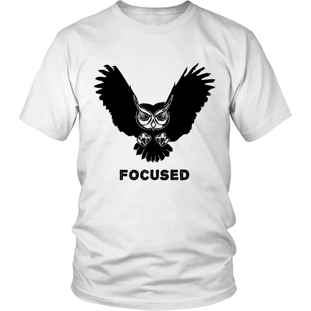 Focused Owl District Unisex T-Shirt