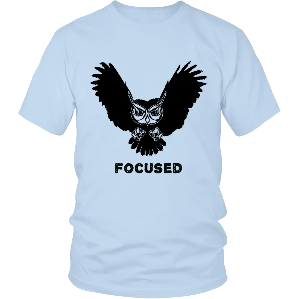 Focused Owl District Unisex T-Shirt